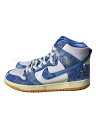 【中古】NIKE◆DUNK HIGH PREMIUM QS_ダンク ハイ プレミアム クイックストライク/27cm/WHT【シューズ】
