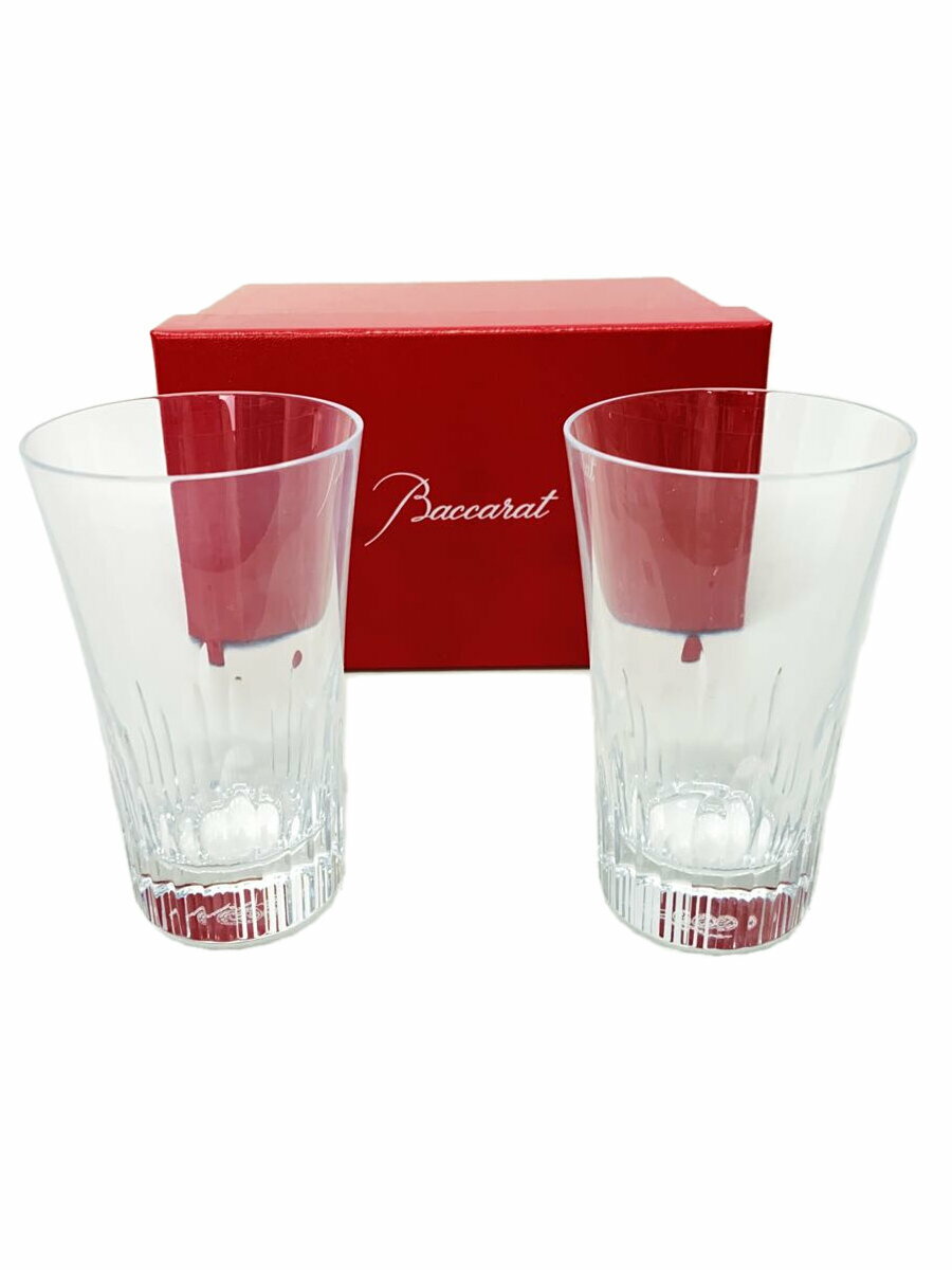 【中古】Baccarat◆グラス/2点セット/CLR/ヴィータ/ハイボールグラス【キッチン用品】
