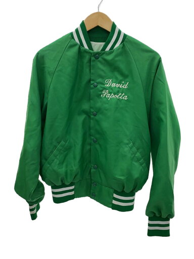 【中古】Majestic◆スカジャン/L/ナイロン/GRN/無地【メンズウェア】 【中古】Majestic◆スカジャン/L/ナイロン/GRN/無地【メンズウェア】