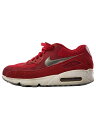 【中古】NIKE◆AIR MAX 90 ESSENTIAL/エアマックスエッセンシャル/レッド/537384-602/26.5cm/RE【シューズ】