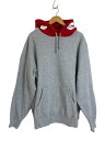 【中古】Supreme◆21AW/contrast hooded sweatshirt/パーカー/XL/コットン/GRY【メンズウェア】