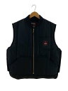 【中古】Supreme◆ベスト/L/ポリエステル/BLK【メンズウェア】