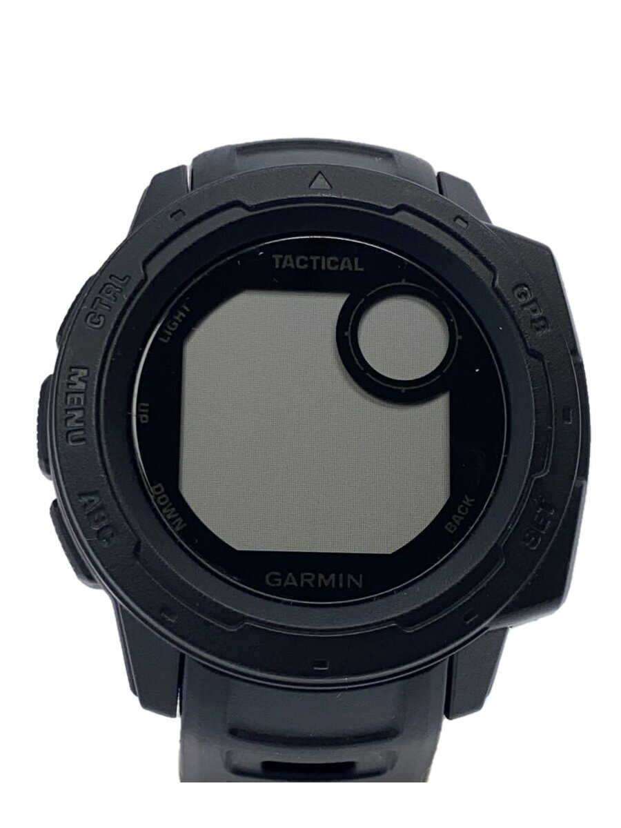 【中古】GARMIN◆instinct ESPORTS/GPSウォッチ/デジタル/ラバー/ブラック/MIL-STD-810G【服飾雑貨他】