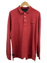 【中古】ORVIS◆Signature Long-Sleeve Polo/ポロシャツ/L/コットン/BRD/2JJJ//【メンズウェア】