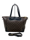 【中古】LOUIS VUITTON◆エストレーラ_モノグラム キャンバス_BRW_ノワール/PVC/BRW【バッグ】