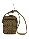 【中古】COACH◆シグネチャー/ショルダーバッグ/キャンバス/BEG/総柄/4270【バッグ】