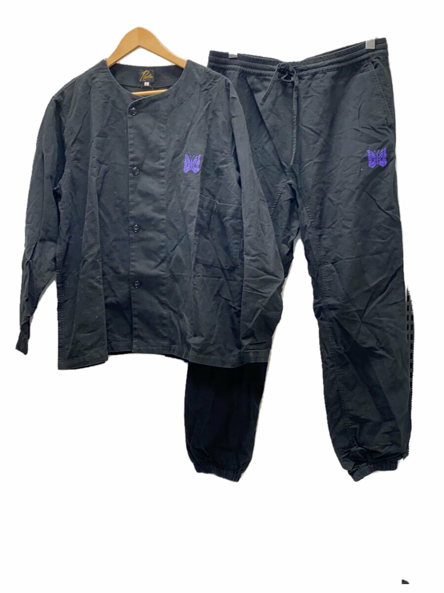 【中古】Needles◆セットアップ/L/コットン/BLK/LQ209SH/LQ209PT【メンズウェア】