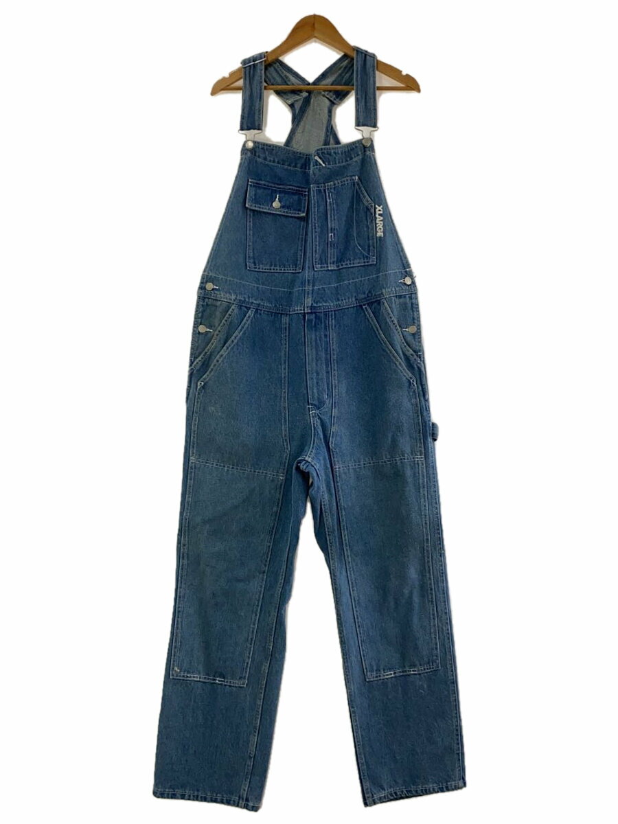 【中古】X-LARGE◆22SS/PATCHED DOUBLE KNEE OVERALL/L/デニム/IDG/101221031013【メンズウェア】