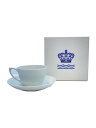 【中古】ROYAL COPENHAGEN◆カップ&ソーサー/2点セット/WHT【キッチン用品】