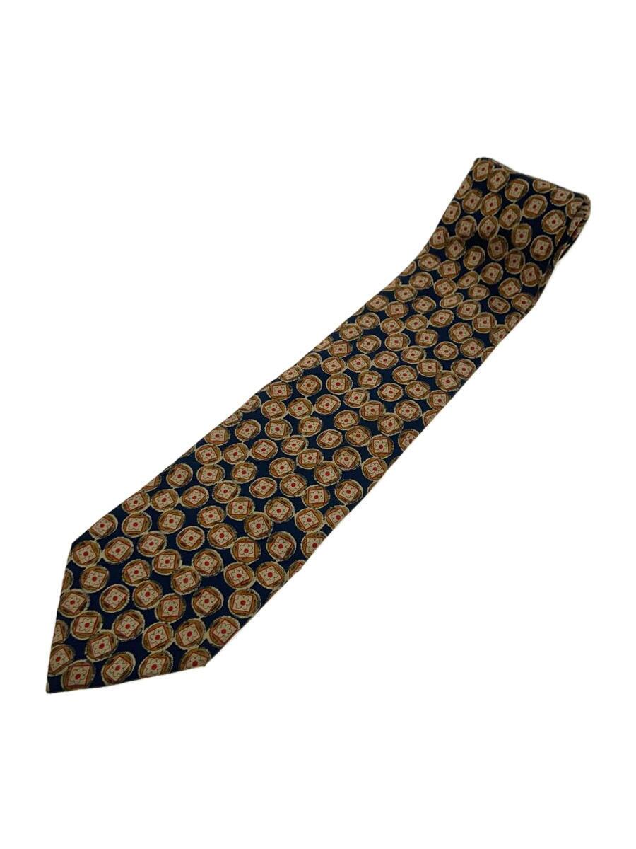 【中古】dunhill◆ネクタイ/シルク/NVY