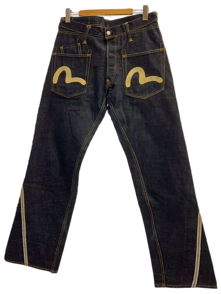 【中古】EVISU◆デニムパンツ/34/カモメ/コットン/インディゴ/2001【メンズウェア】