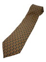 【中古】dunhill◆ネクタイ/シルク/CRM/総柄/メンズ【服飾雑貨他】