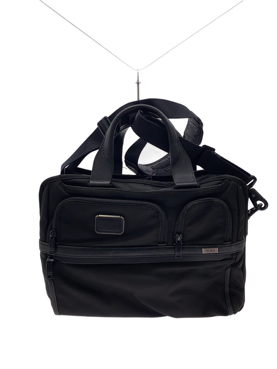 【中古】TUMI◆ALPHA 3/ブリーフケース/ナイロン/BLK/レザー擦れ、破れあり//【バッグ ...