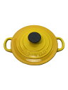 【中古】LE CREUSET◆鍋/サイズ:16cm/YLW/1.3L【キッチン用品】