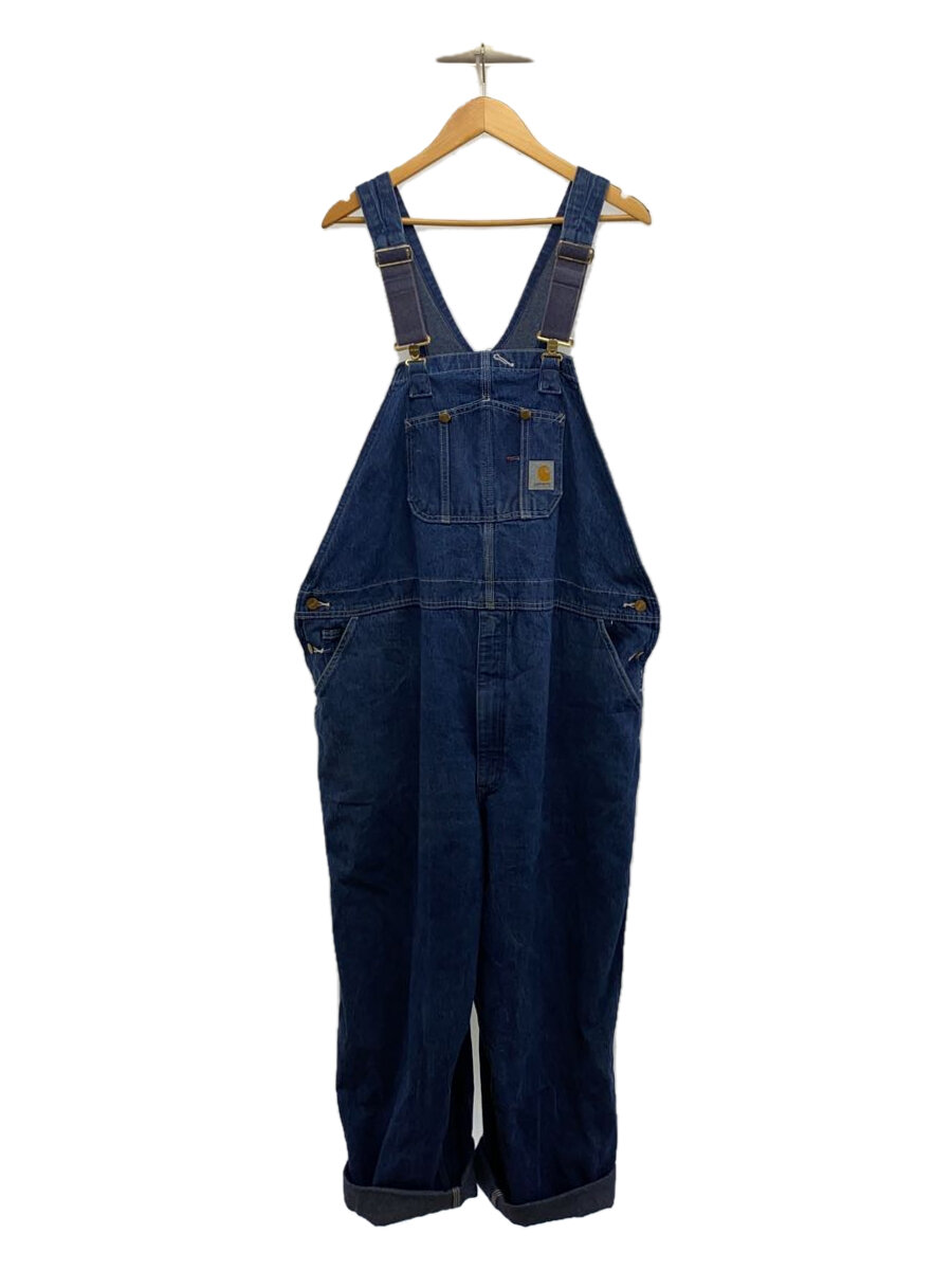 【中古】Carhartt◆オーバーオール/50/デニム/IDG/無地/R08 DNM【メンズウェア】