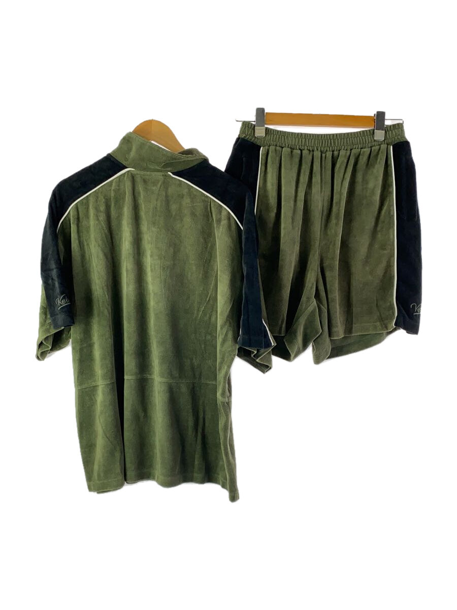 【中古】Keboz◆セットアップ/L/コットン/KHK【メンズウェア】