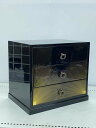 【中古】三ツ引タンス/旭光/インテリア雑貨/BLK【インテリア小物・日用雑貨】