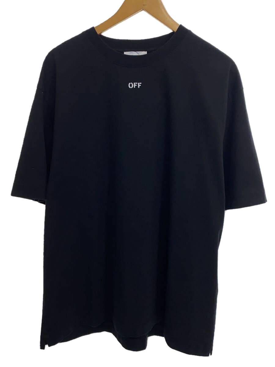 【中古】OFF-WHITE◆オフホワイト/Tシャツ/M/コットン/ブラック/OMAA120F23JER001//【メンズウェア】