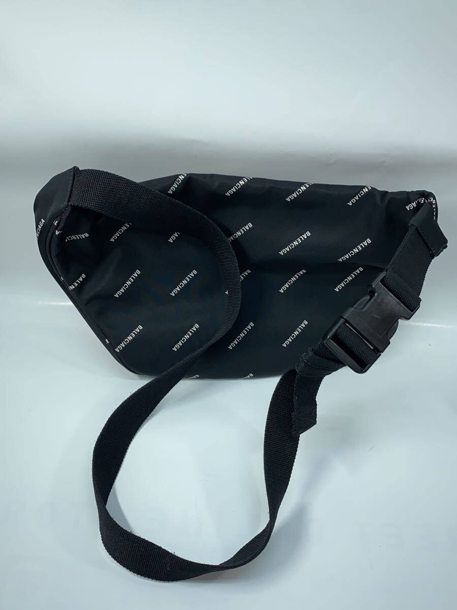 【中古】BALENCIAGA◆ウエストバッグ/--/BLK/総柄/482389【バッグ】