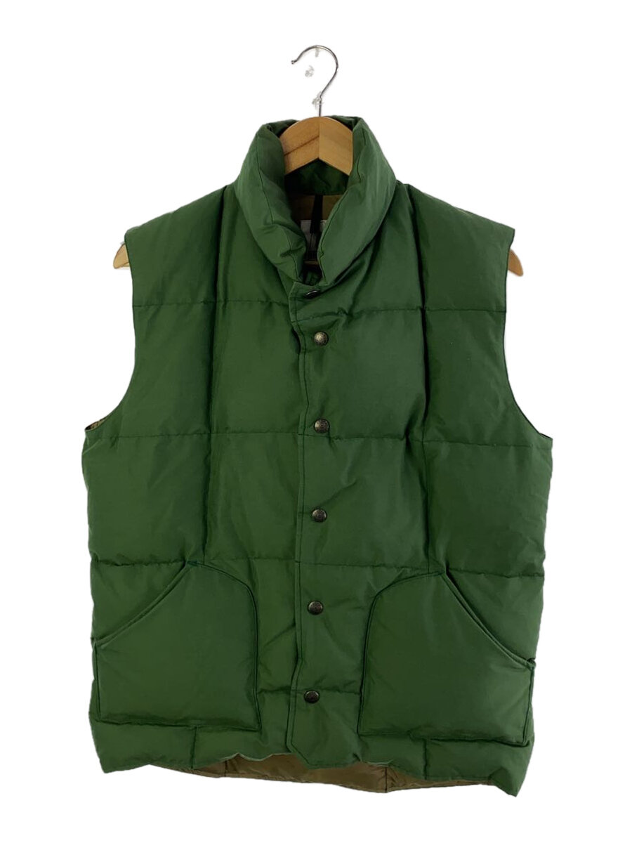 【中古】SIERRA DESIGNS◆ダウンベスト/M/コットン/GRN/無地/7981H【メンズウェア】