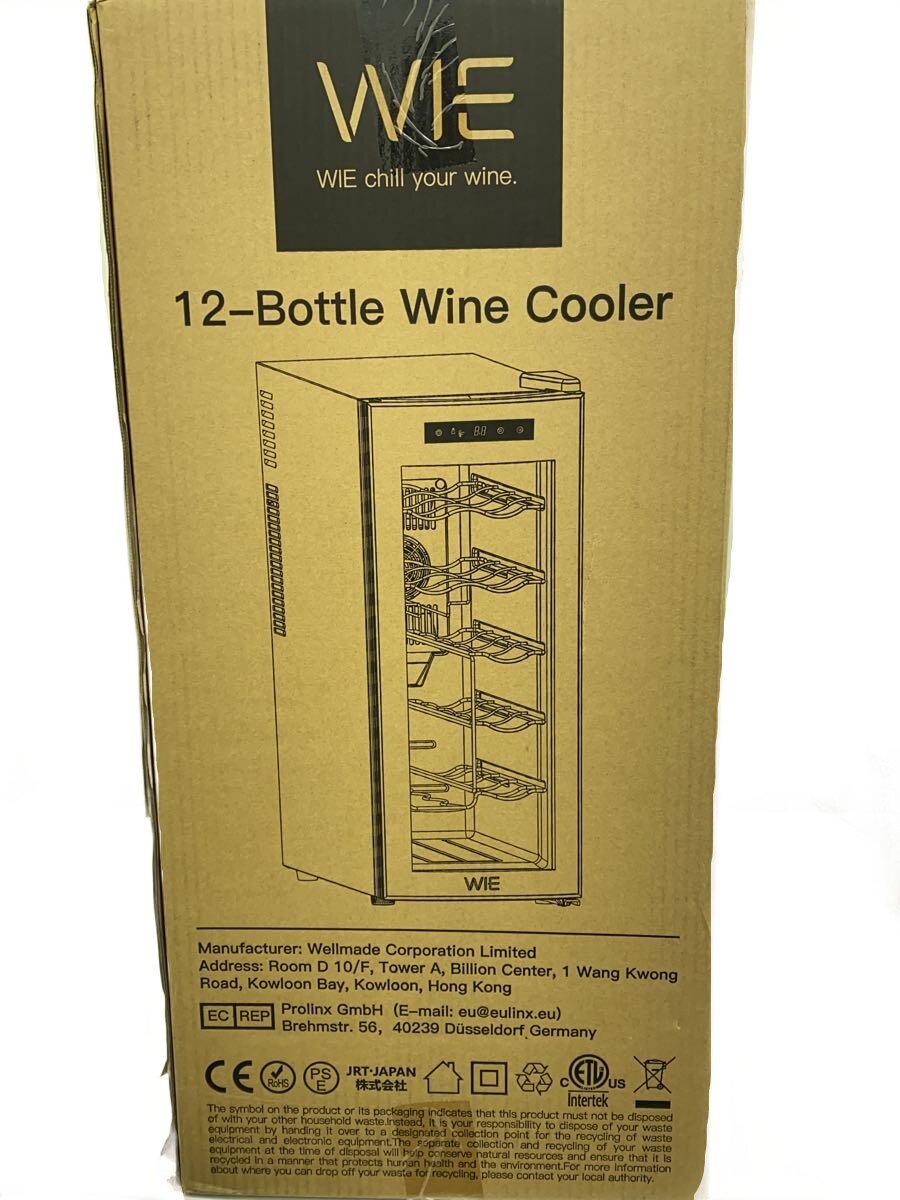 【中古】【未使用】WIE ワインセラー 12本収納/WIWCTE12BFGADX-JP【家電・ビジュアル・オーディオ】