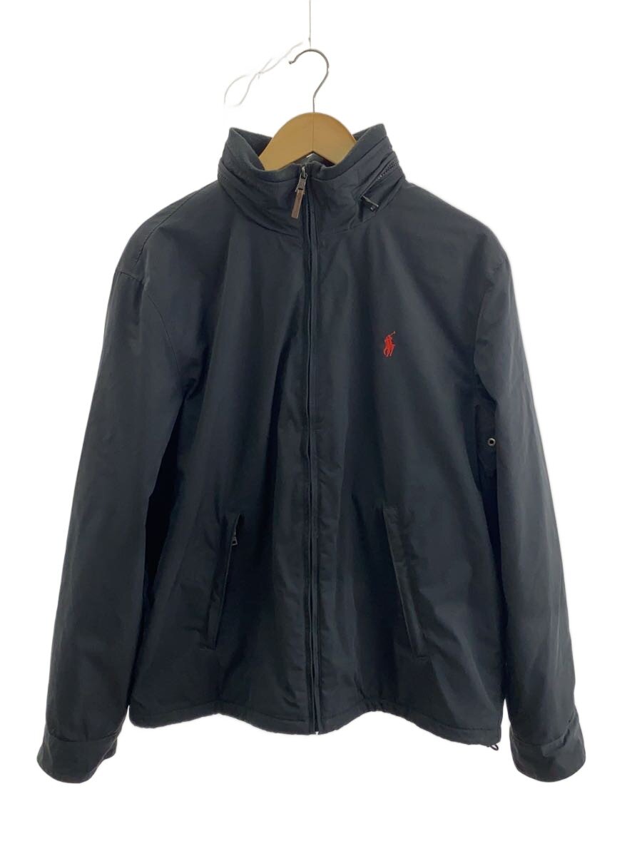 【中古】POLO RALPH LAUREN◆ブルゾン/L/ポリエステル/BLK/1461314PYWB【メンズウェア】