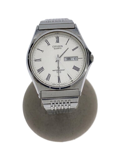 【中古】CITIZEN◆クォーツ腕時計/アナログ/ステンレス/WHT/SLV/GN-7W-S//【服飾雑貨他】 【中古】CITIZEN◆クォーツ腕時計/アナログ/ステンレス/WHT/SLV/GN-7W-S//【服飾雑貨他】