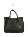 【中古】COACH◆タイラーキャリーオール28/レザー/BLK/C3460/少しヨゴレ有【バッグ】