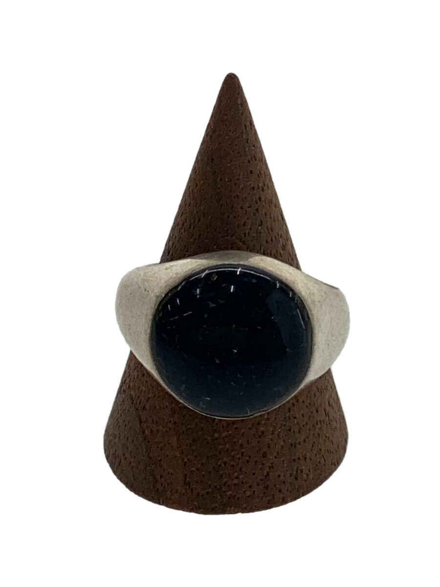 【中古】PUBLIC TOKYO◆リング/SILVER925/17号/シルバー/ブラック/黒/メンズ【服飾雑貨他】