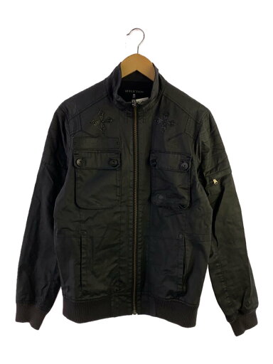【中古】Affliction◆ブルゾン/M/コットン/BLK/無地【メンズウェア】 【中古】Affliction◆ブルゾン/M/コットン/BLK/無地【メンズウェア】