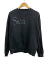 【中古】WIND AND SEA◆Sea 刺繍/スウェット/M/コットン/BLK/WDS-O-ATH-24-Q3-CS-01【メンズウェア】