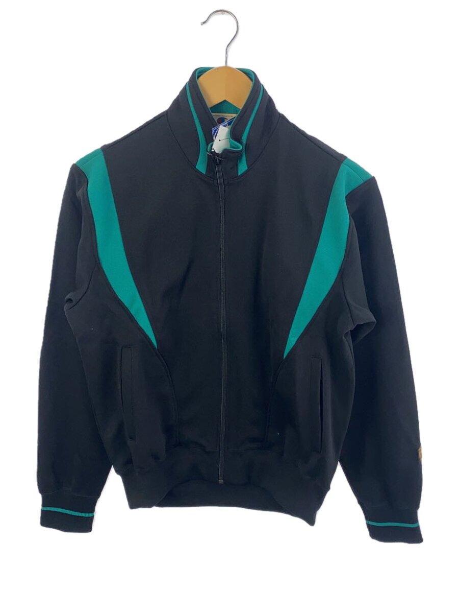 【中古】Champion◆90s/タグ付/デッド/トラックジャケット/M/ポリエステル/BLK×GR/CW-138 KP【メンズウェア】