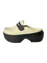 【中古】crocs◆STOMP LOAFER/24cm/CRM【シューズ】