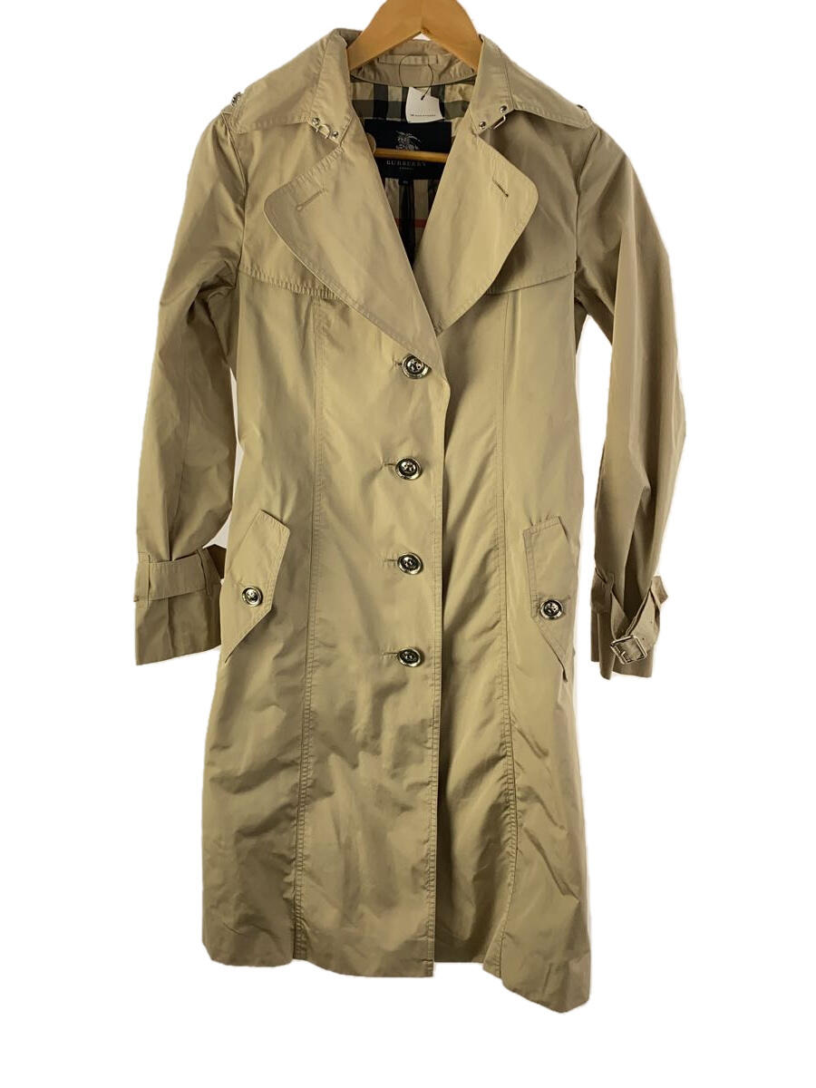 【中古】BURBERRY LONDON◆トレンチコート/38/ポリエステル/BEG【レディースウェア】