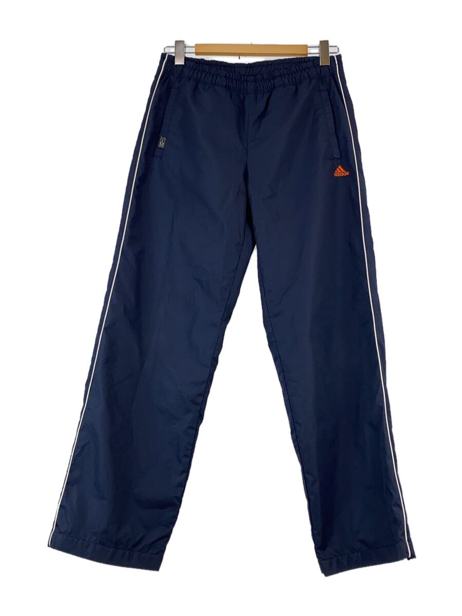 【中古】adidas◆ナイロンパンツ/トラックパンツ/スポーツウェアー/S/NVY/JD0006【スポーツ】