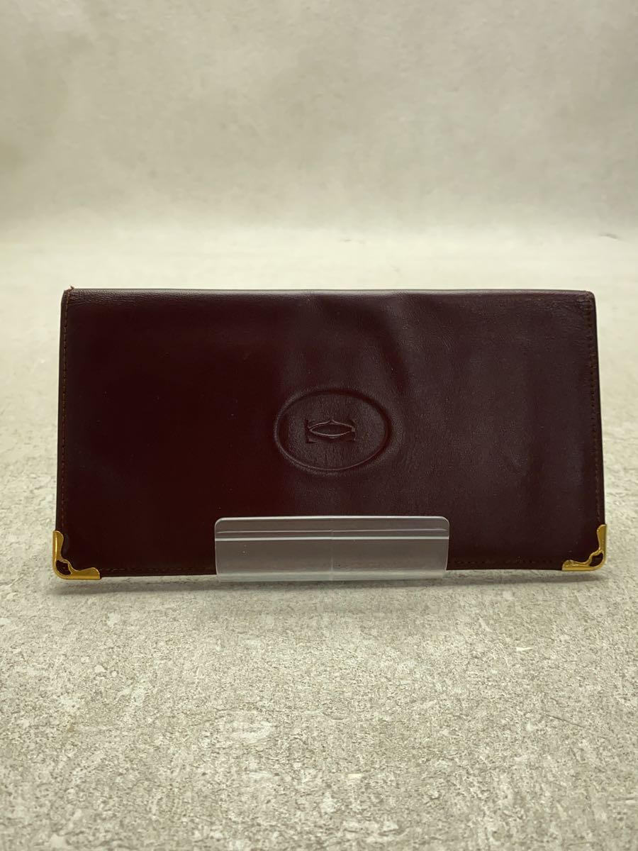 【中古】Cartier◆長財布/牛革/BRD/メ