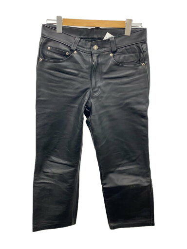 【中古】Schott◆ボトム/32/レザー/BLK【メンズウェア】 【中古】Schott◆ボトム/32/レザー/BLK【メンズウェア】