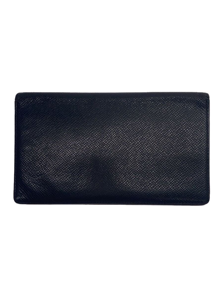 【中古】LOUIS VUITTON◆長財布/レザー/BLK/無地/メンズ/M30392【服飾雑貨他】