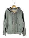 【中古】MAISON KITSUNE◆ワンポイントジップパーカー/ジップパーカー/L/コットン/GRY/無地/LM00704KM0307【メンズウェア】