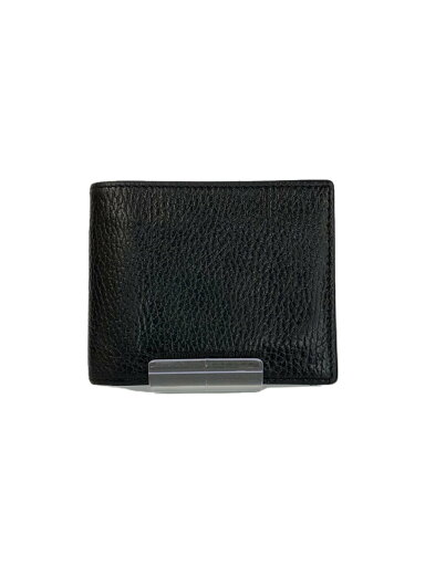 【中古】EMPORIO ARMANI◆2つ折り財布/レザー/BLK/無地/メンズ//【服飾雑貨他】 【中古】EMPORIO ARMANI◆2つ折り財布/レザー/BLK/無地/メンズ//【服飾雑貨他】