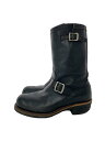 【中古】CHIPPEWA◆エンジニアブーツ/--/BLK/レザー/F2413-05【シューズ】