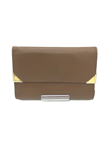 【中古】YVES SAINT LAURENT◆3つ折り財布/PVC/BRW/無地/レディース【服飾雑貨他】 【中古】YVES SAINT LAURENT◆3つ折り財布/PVC/BRW/無地/レディース【服飾雑貨他】