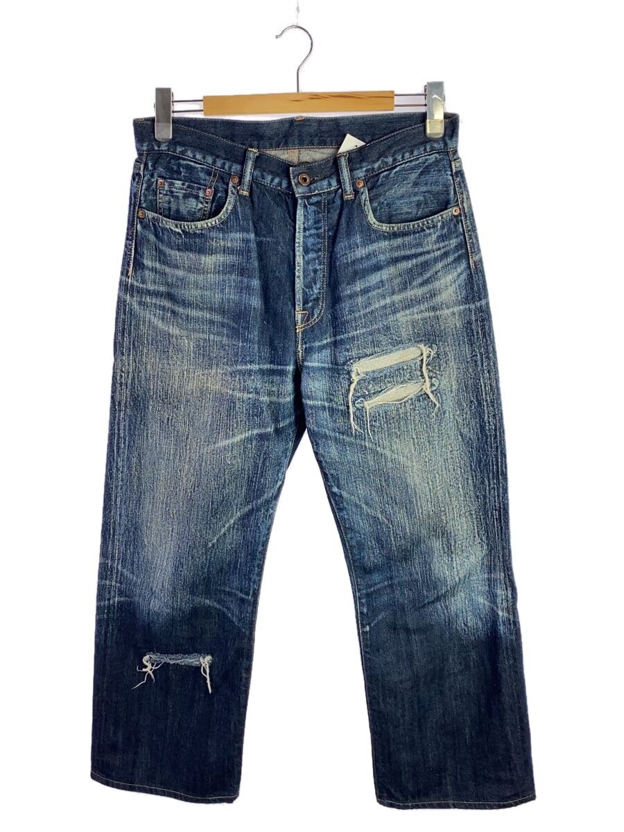 【中古】yohji yamamoto POUR HOMME◆×SPOTTED HORSE ダメージ加工/ボトム/2/デニム/IDG//【メンズウェア】