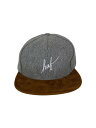 【中古】HUF◆キャップ/ウール/グレー/メンズ【服飾雑貨他】