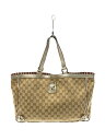 【中古】GUCCI◆トートバッグ_アビー/キャンバス/BRW【バッグ】