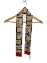 【中古】LOUIS VUITTON◆バンドー・トランク_RED/シルク/RED/総柄/メンズ【服飾雑貨他】