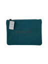 【中古】COACH◆クラッチバッグ/キャンバス/GRN/無地/C7948G【バッグ】