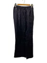 【中古】HARUNOBUMURATA◆24AW/KERRY/ELASTICATED WAIST CUPRA SATIN PANTS/36/NVY//【レディース...