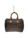【中古】LOUIS VUITTON◆1)スピーディ25_モノグラム・キャンバス_BRW/PVC/BRW【バッグ】
