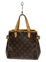 【中古】LOUIS VUITTON◆バティニョール_モノグラム・キャンバス_BRW/PVC/BRW【バッグ】
